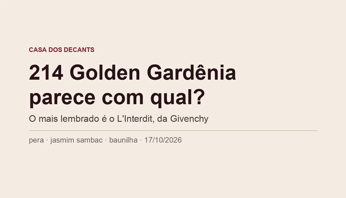 214 Golden Gardênia Botica