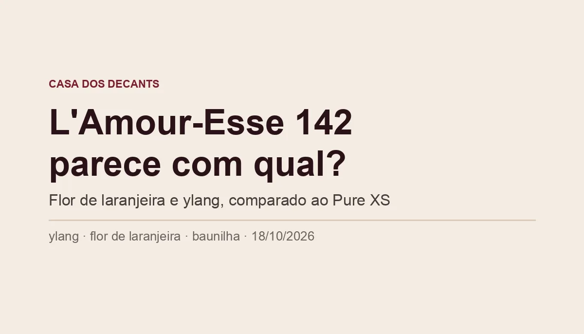 L'Amour-Esse 142 O.U.i